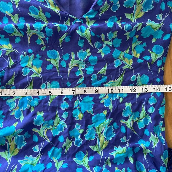 RIXO Blue Floral Mari Tiered Maxi Dress - Picture 10 of 12